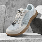 Men's Mixed Material Casual Boots - Lace-Up, Lightweight, Wide Toe Box with Arch Support