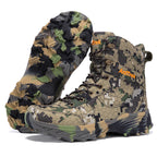 Men's Genuine Leather Work Boots - Lace-Up, Slip-Resistant, Wide Toe Box with Arch Support