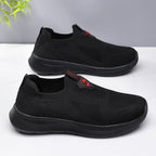 Men's Mesh Lightweight Walking Shoes - Slip-On, Maximum Ventilation, Wide Toe Box with Arch Support