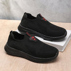 Men's Mesh Lightweight Walking Shoes - Slip-On, Maximum Ventilation, Wide Toe Box with Arch Support