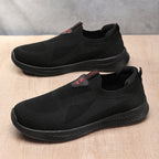 Men's Mesh Lightweight Walking Shoes - Slip-On, Maximum Ventilation, Wide Toe Box with Arch Support