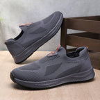 Men's Mesh Lightweight Walking Shoes - Slip-On, Maximum Ventilation, Wide Toe Box with Arch Support