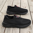 Men's Mesh Lightweight Walking Shoes - Slip-On, Maximum Ventilation, Wide Toe Box with Arch Support