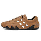 Men's Suede Casual Boots - Lace-Up, Waterproof, Wide Toe Box with Arch Support