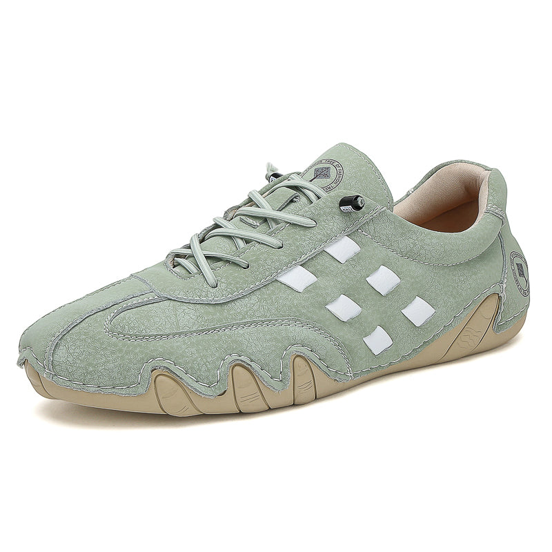 Men's Suede Casual Boots - Lace-Up, Waterproof, Wide Toe Box with Arch Support