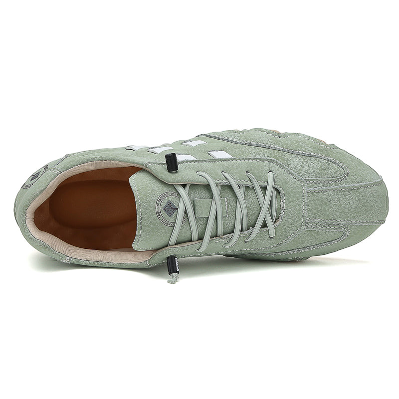 Men's Suede Casual Boots - Lace-Up, Waterproof, Wide Toe Box with Arch Support