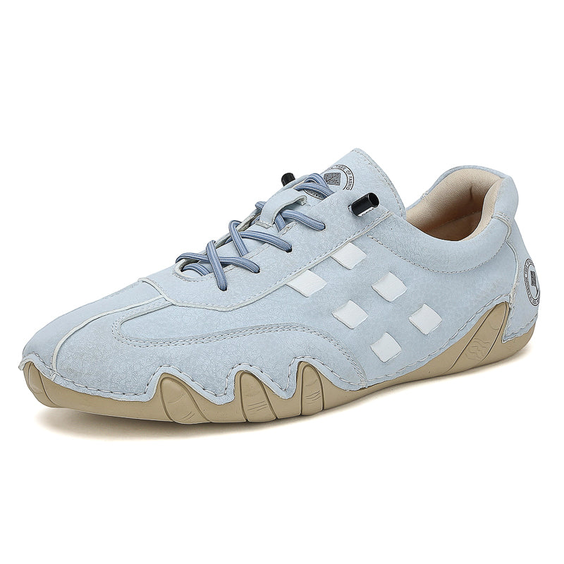 Men's Suede Casual Boots - Lace-Up, Waterproof, Wide Toe Box with Arch Support