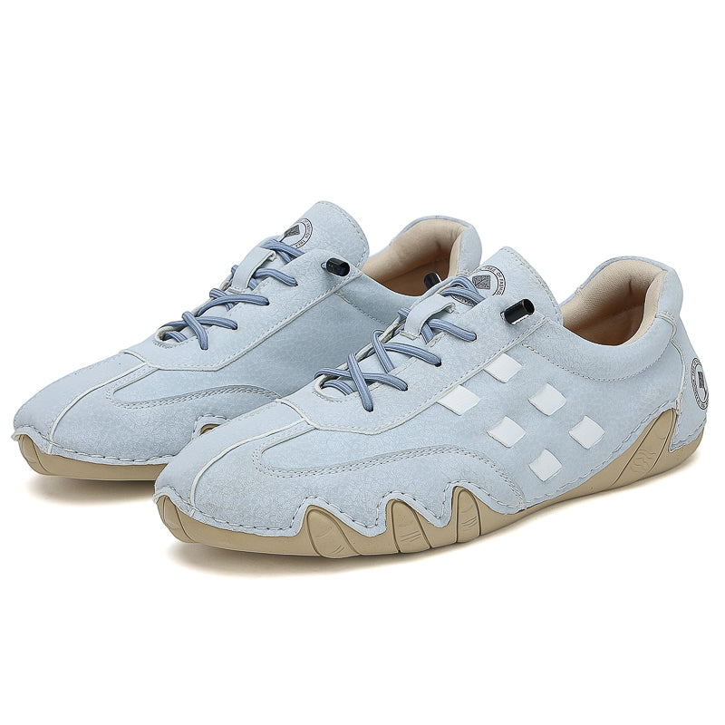 Men's Suede Casual Boots - Lace-Up, Waterproof, Wide Toe Box with Arch Support