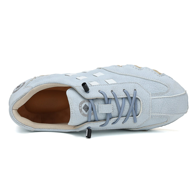 Men's Suede Casual Boots - Lace-Up, Waterproof, Wide Toe Box with Arch Support