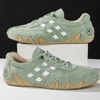 Men's Suede Casual Boots - Lace-Up, Waterproof, Wide Toe Box with Arch Support