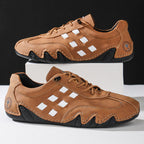 Men's Suede Casual Boots - Lace-Up, Waterproof, Wide Toe Box with Arch Support