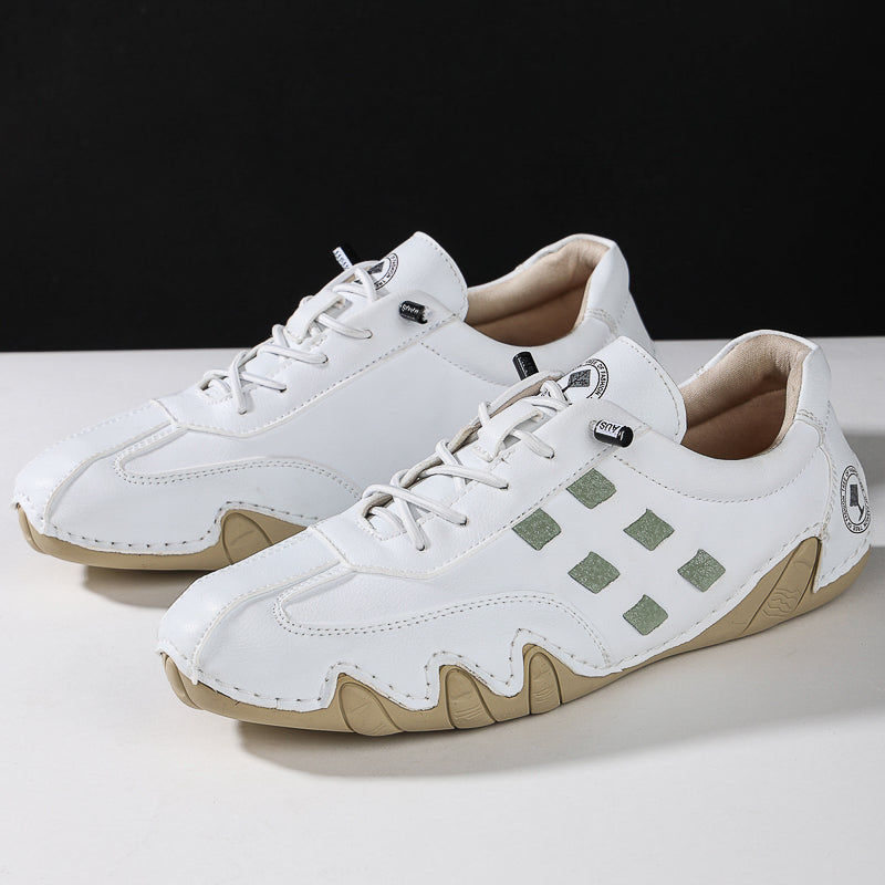 Men's Suede Casual Boots - Lace-Up, Waterproof, Wide Toe Box with Arch Support