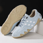 Men's Suede Casual Boots - Lace-Up, Waterproof, Wide Toe Box with Arch Support
