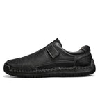 Men's Slip-on Genuine Leather Shoes - Slip-On, Waterproof, Wide Toe Box with Arch Support