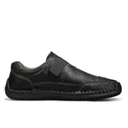 Men's Slip-on Genuine Leather Shoes - Slip-On, Waterproof, Wide Toe Box with Arch Support