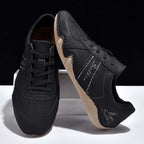 Men's Suede Casual Boots - Lace-Up, Waterproof, Wide Toe Box with Arch Support