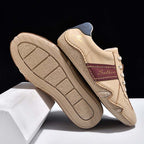 Men's Suede Casual Boots - Lace-Up, Waterproof, Wide Toe Box with Arch Support