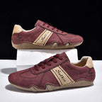 Men's Suede Casual Boots - Lace-Up, Waterproof, Wide Toe Box with Arch Support
