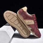 Men's Suede Casual Boots - Lace-Up, Waterproof, Wide Toe Box with Arch Support