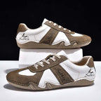 Men's Suede Casual Boots - Lace-Up, Waterproof, Wide Toe Box with Arch Support