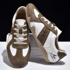 Men's Suede Casual Boots - Lace-Up, Waterproof, Wide Toe Box with Arch Support