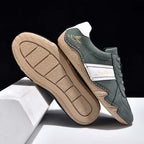 Men's Suede Casual Boots - Lace-Up, Waterproof, Wide Toe Box with Arch Support