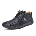 Men's Suede Casual Boots - Side Zipper, Waterproof, Wide Toe Box with Arch Support