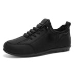 Men’s Secure-Fit Suede Walking Shoes for Tired, Wide Feet | Breathable Lace-Up Comfort with Arch Support for Daily Walks & Travel