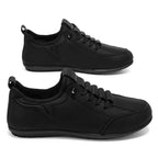Men’s Secure-Fit Suede Walking Shoes for Tired, Wide Feet | Breathable Lace-Up Comfort with Arch Support for Daily Walks & Travel
