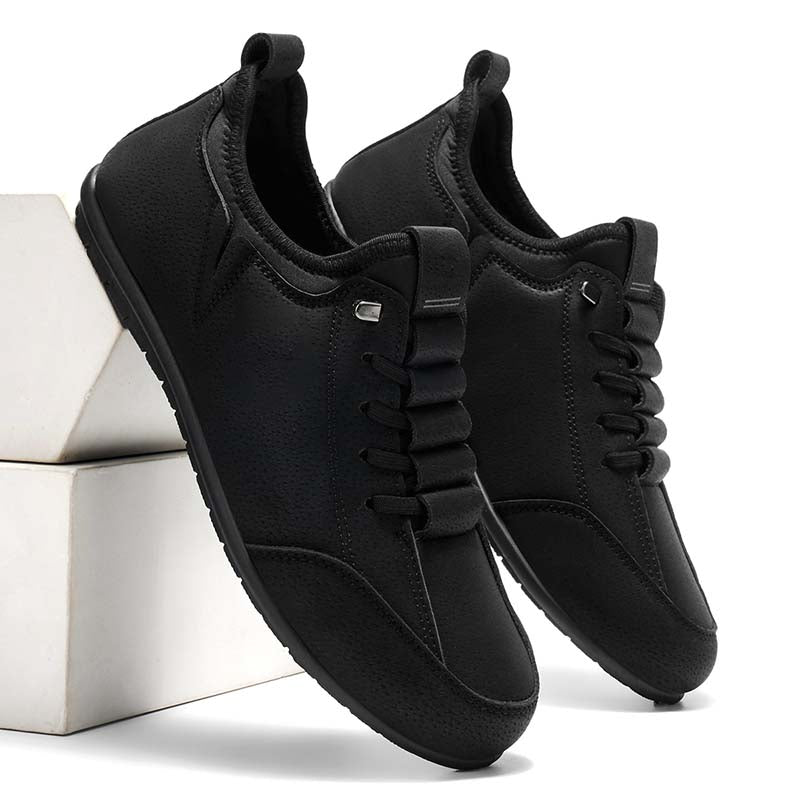 Men’s Secure-Fit Suede Walking Shoes for Tired, Wide Feet | Breathable Lace-Up Comfort with Arch Support for Daily Walks & Travel
