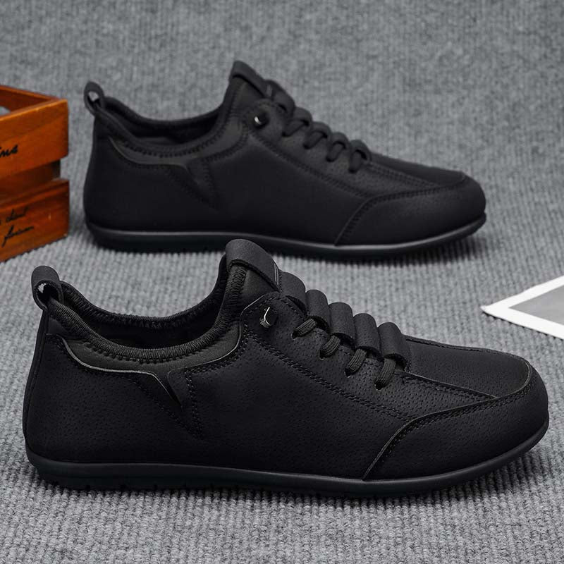 Men’s Secure-Fit Suede Walking Shoes for Tired, Wide Feet | Breathable Lace-Up Comfort with Arch Support for Daily Walks & Travel