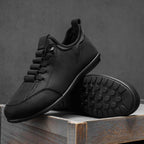 Men’s Secure-Fit Suede Walking Shoes for Tired, Wide Feet | Breathable Lace-Up Comfort with Arch Support for Daily Walks & Travel