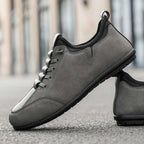 Men’s Secure-Fit Suede Walking Shoes for Tired, Wide Feet | Breathable Lace-Up Comfort with Arch Support for Daily Walks & Travel