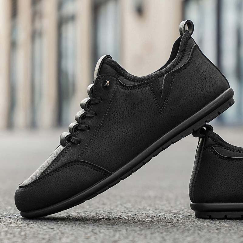 Men’s Secure-Fit Suede Walking Shoes for Tired, Wide Feet | Breathable Lace-Up Comfort with Arch Support for Daily Walks & Travel