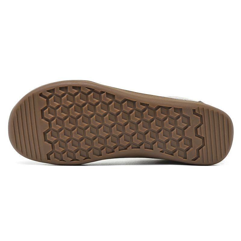 Men’s Waterproof Genuine Leather Walking Shoes for Tired, Wide Feet | Secure Lace-Up & Arch Support for Wet-Weather Walks