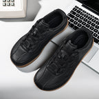 Men’s Waterproof Genuine Leather Walking Shoes for Tired, Wide Feet | Secure Lace-Up & Arch Support for Wet-Weather Walks
