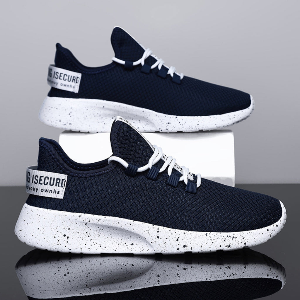 Men’s 4E Wide Mesh Walking Shoes for Tired Feet | Secure Lace-Up, Arch Support & Breathability for Long Walks