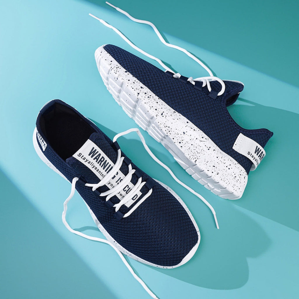 Men’s 4E Wide Mesh Walking Shoes for Tired Feet | Secure Lace-Up, Arch Support & Breathability for Long Walks