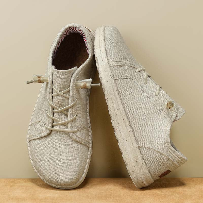 Men’s Breathable Mesh Walking Shoes for Tired, Wide Feet | Secure Lace-Up & Arch Support for Long Walks