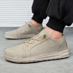 Men’s Breathable Mesh Walking Shoes for Tired, Wide Feet | Secure Lace-Up & Arch Support for Long Walks
