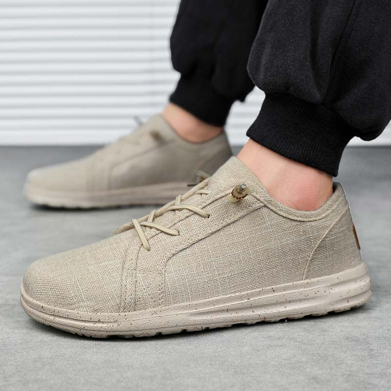 Men’s Breathable Mesh Walking Shoes for Tired, Wide Feet | Secure Lace-Up & Arch Support for Long Walks