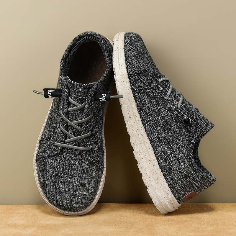 Men’s Breathable Mesh Walking Shoes for Tired, Wide Feet | Secure Lace-Up & Arch Support for Long Walks