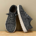 Men’s Breathable Mesh Walking Shoes for Tired, Wide Feet | Secure Lace-Up & Arch Support for Long Walks