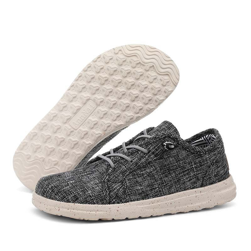Men’s Breathable Mesh Walking Shoes for Tired, Wide Feet | Secure Lace-Up & Arch Support for Long Walks