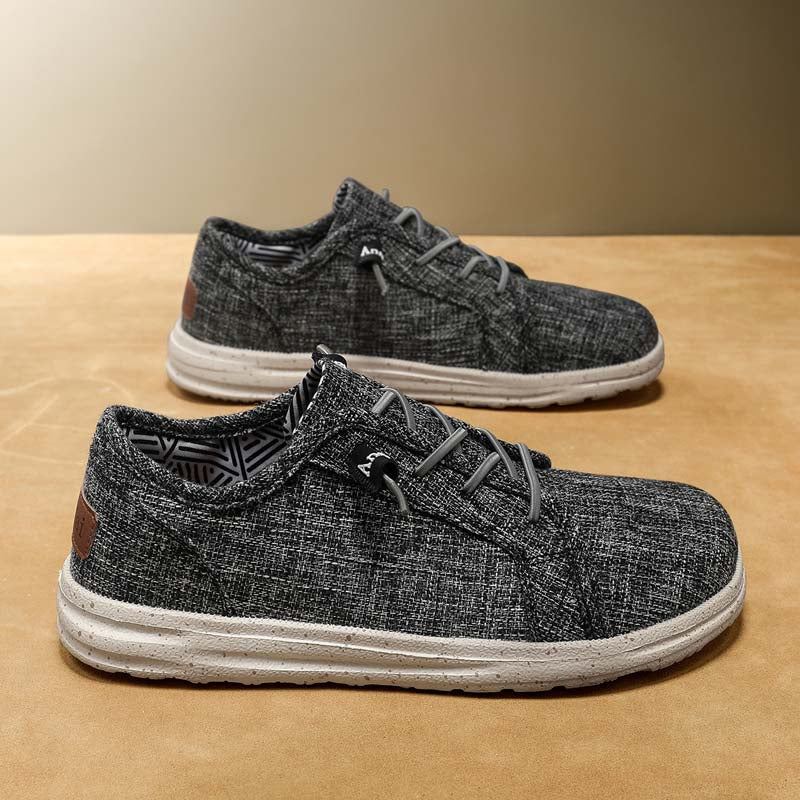 Men’s Breathable Mesh Walking Shoes for Tired, Wide Feet | Secure Lace-Up & Arch Support for Long Walks