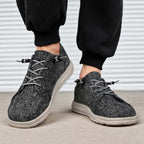 Men’s Breathable Mesh Walking Shoes for Tired, Wide Feet | Secure Lace-Up & Arch Support for Long Walks