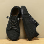 Men’s Breathable Mesh Walking Shoes for Tired, Wide Feet | Secure Lace-Up & Arch Support for Long Walks