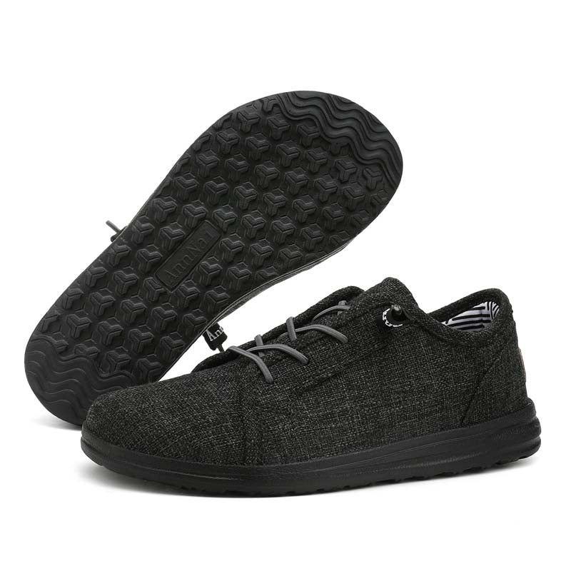 Men’s Breathable Mesh Walking Shoes for Tired, Wide Feet | Secure Lace-Up & Arch Support for Long Walks