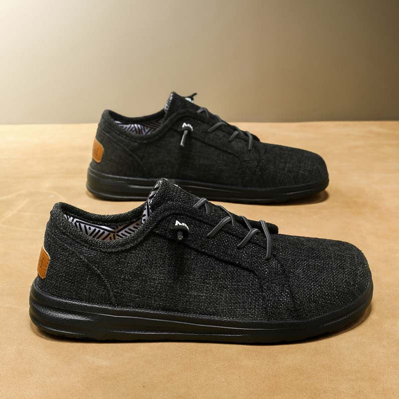Men’s Breathable Mesh Walking Shoes for Tired, Wide Feet | Secure Lace-Up & Arch Support for Long Walks