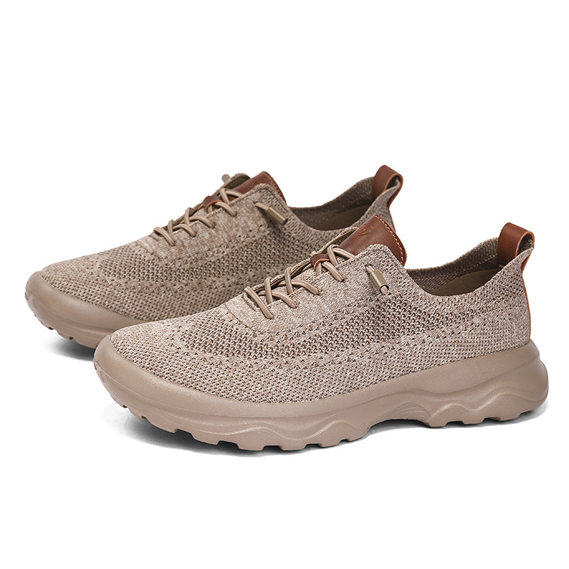 Men’s Cushioned Mesh Walking Shoes for Hot, Tired Feet | Wide-Toe Comfort & Arch Support for Long Walks